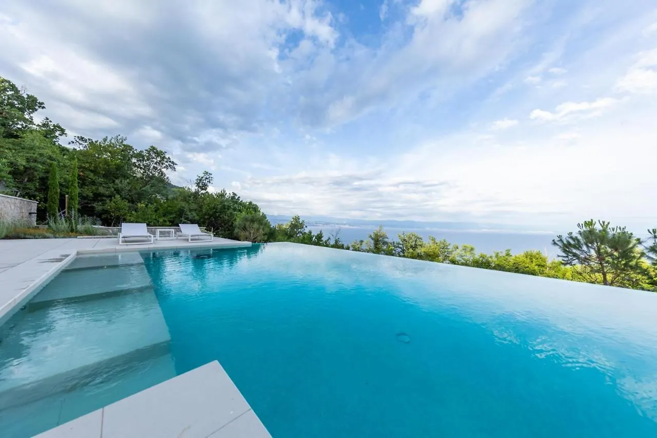 Stunning Kvarner Villa 5 Bedrooms Villa Aura Caesar Stunning Sea Views Private Pool Opatija Medveja Horvátország