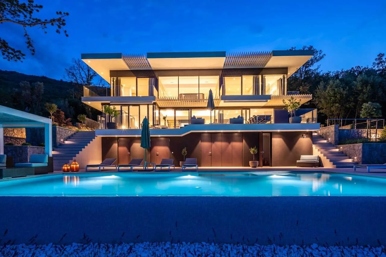 Stunning Kvarner Villa 5 Bedrooms Villa Aura Caesar Stunning Sea Views Private Pool Opatija Medveja Horvátország