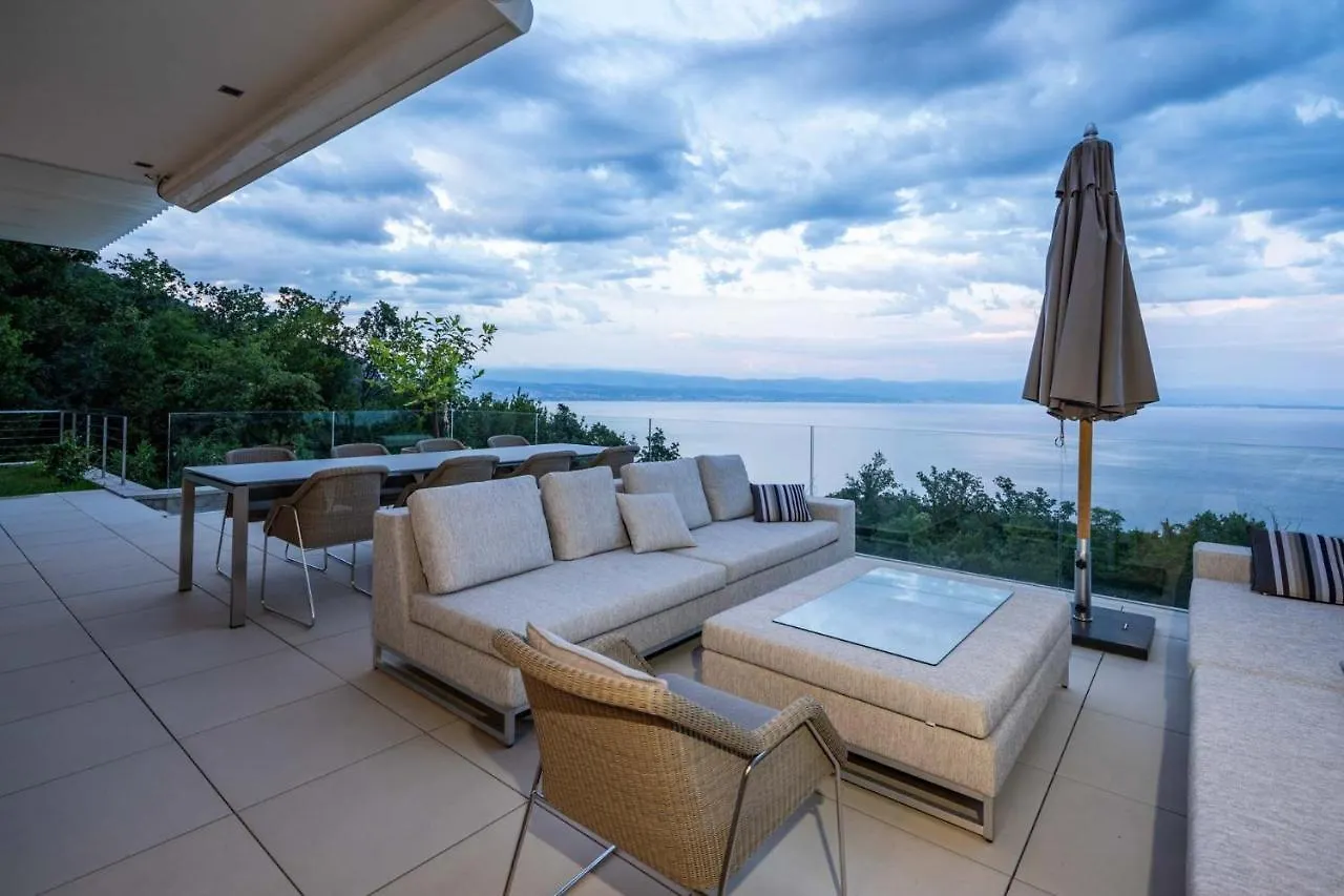 Stunning Kvarner Villa 5 Bedrooms Villa Aura Caesar Stunning Sea Views Private Pool Opatija Medveja Horvátország